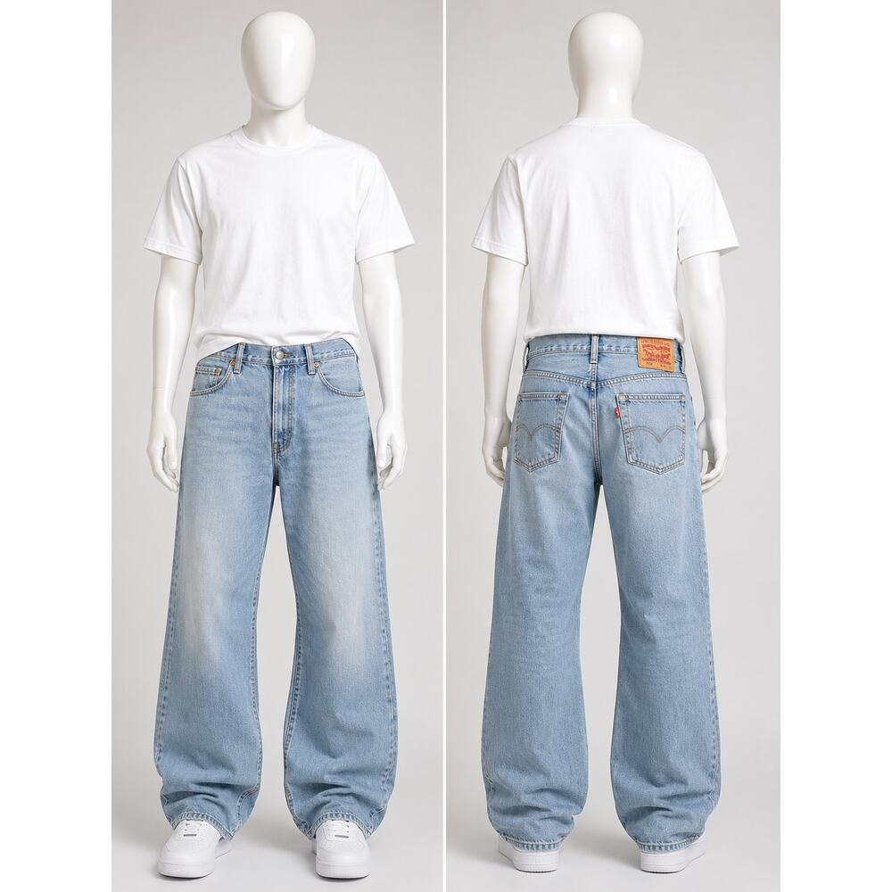 2000's Levi’s 569 Loose Straight Light Wash Baggy Skater Y2K Jeans Men’s 42x30